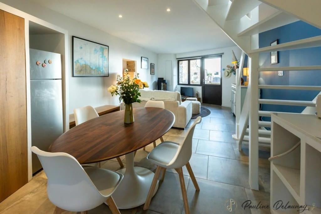 Ty Ar Mor Maison De La Mer, A 40 M De La Plage Saint-Michel-en-Greve Экстерьер фото