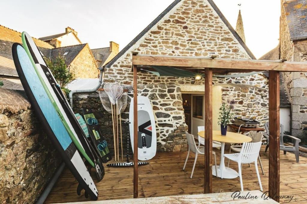 Ty Ar Mor Maison De La Mer, A 40 M De La Plage Saint-Michel-en-Greve Экстерьер фото